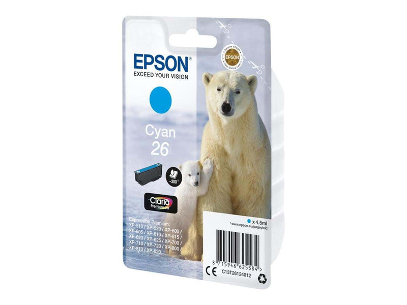 Epson 26 - cyan - original - blækpatron - Tintenpatrone Cyan