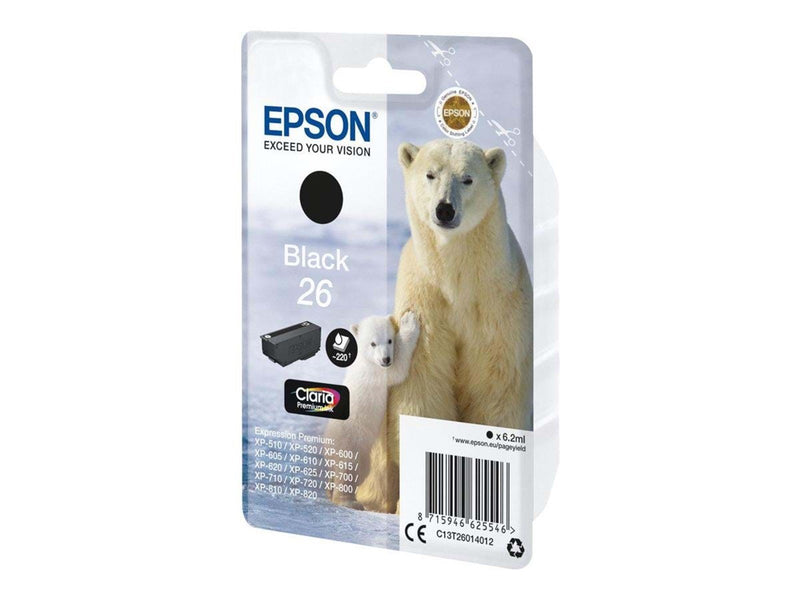 Epson 26 - sort - original - blækpatron - Tintenpatrone Schwarz
