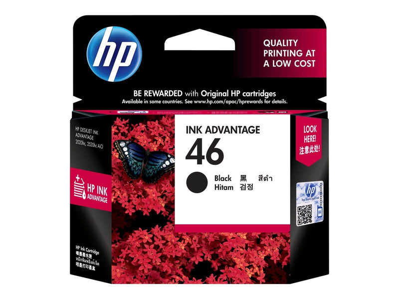 HP 46 / CZ637AE Black Ink - Tintenpatrone Schwarz