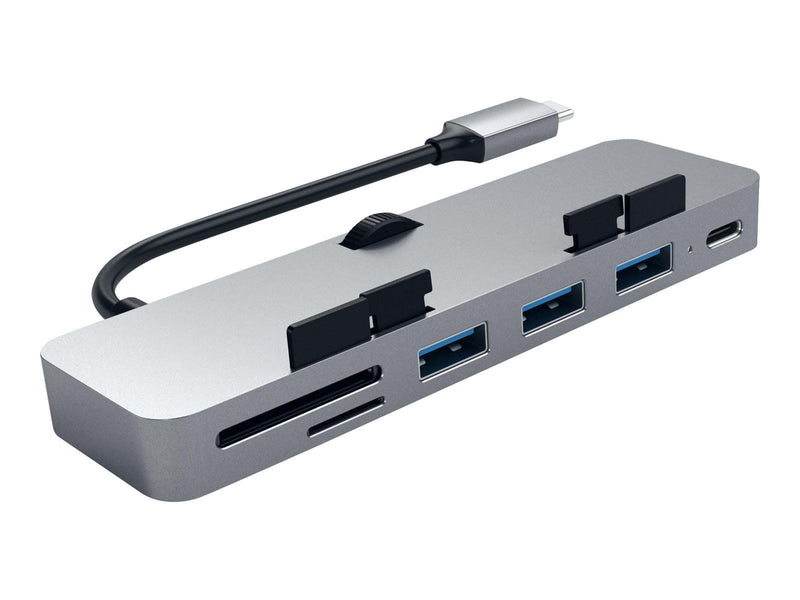 Satechi Aluminum Type-C Clamp Hub Pro - hub - 4 porte USB-Hubs - 4 - Grau