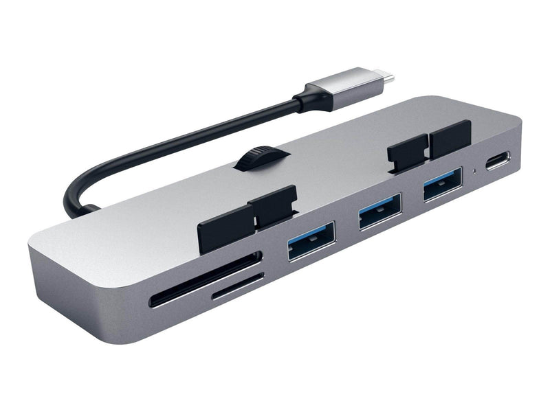 Satechi Aluminum Type-C Clamp Hub Pro - hub - 4 porte USB-Hubs - 4 - Grau