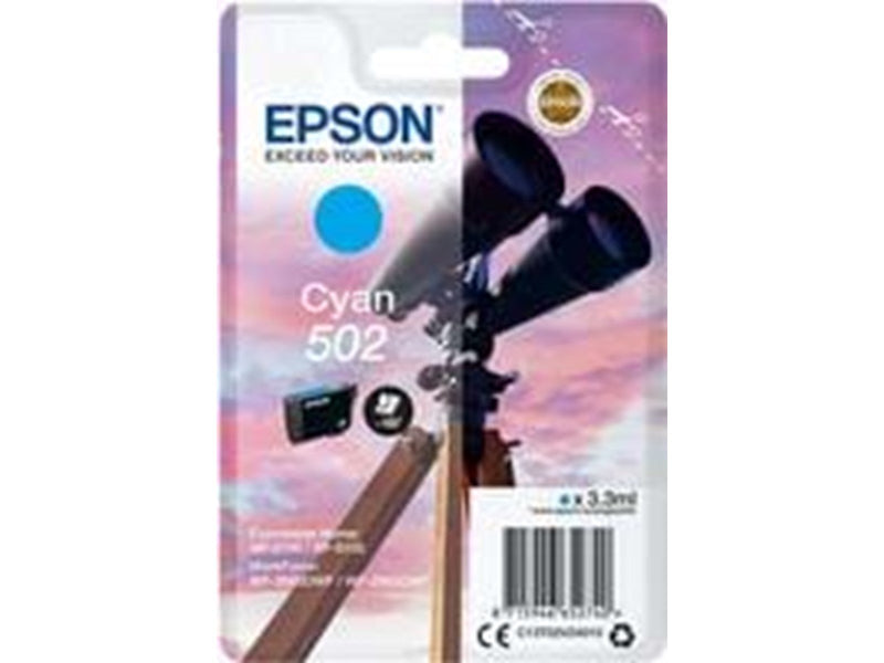 Epson 502 - cyan - original - blækpatron - Tintenpatrone Cyan