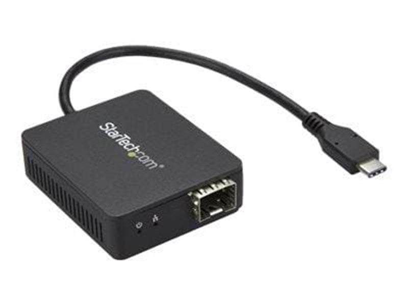 StarTech.com USB C to Fiber Optic Converter - Open SFP - netværksadapter