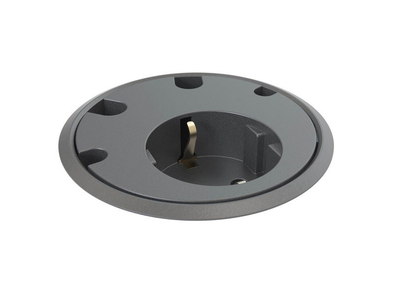Forming Function Powerdot 11 | 1 socket type F | 4 cable grommet | adjustable height | black (Previous PartID 935-PD11)