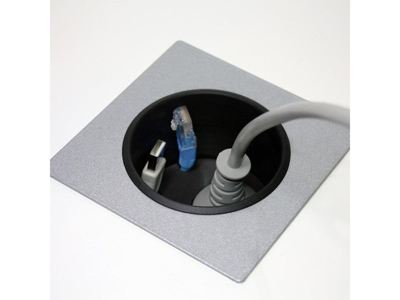 Forming Function Powerdot 11 | 1 socket type F | 4 cable grommet | adjustable height | black (Previous PartID 935-PD11)