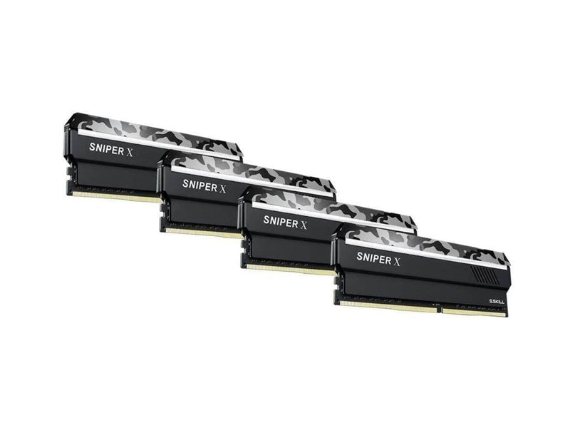 G.Skill Sniper X DDR4-2666 - 32GB - CL19 - Quad Channel (4 pcs) - Intel XMP - Schwarz