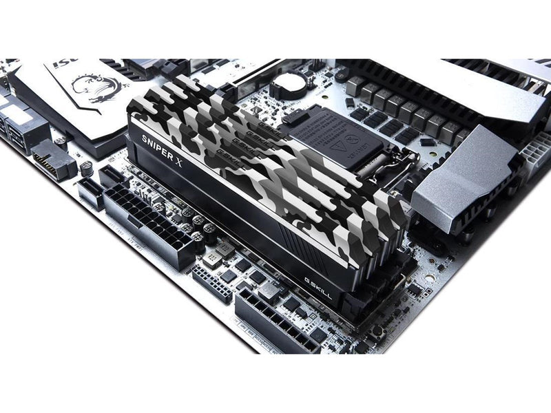 G.Skill Sniper X DDR4-2666 - 32GB - CL19 - Quad Channel (4 pcs) - Intel XMP - Schwarz