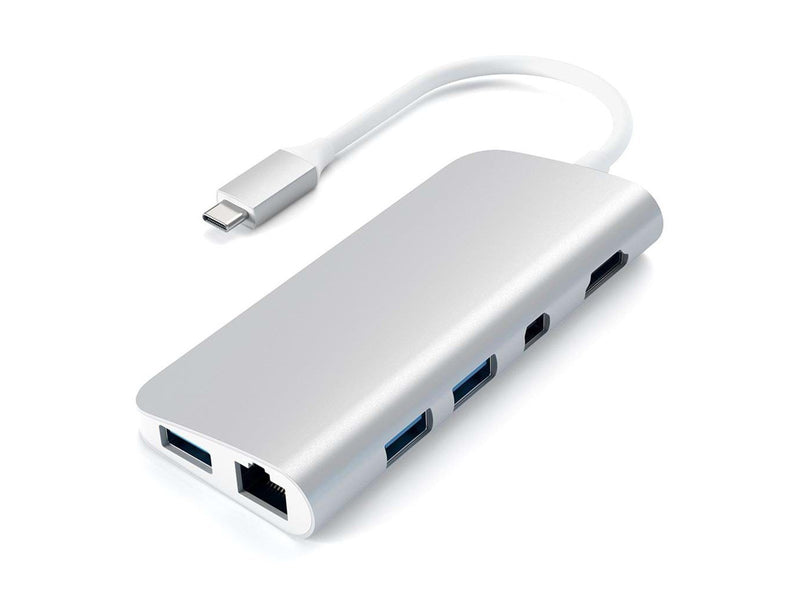 Satechi Aluminum Type-C Multimedia Adapter - dockingstation (Silver)