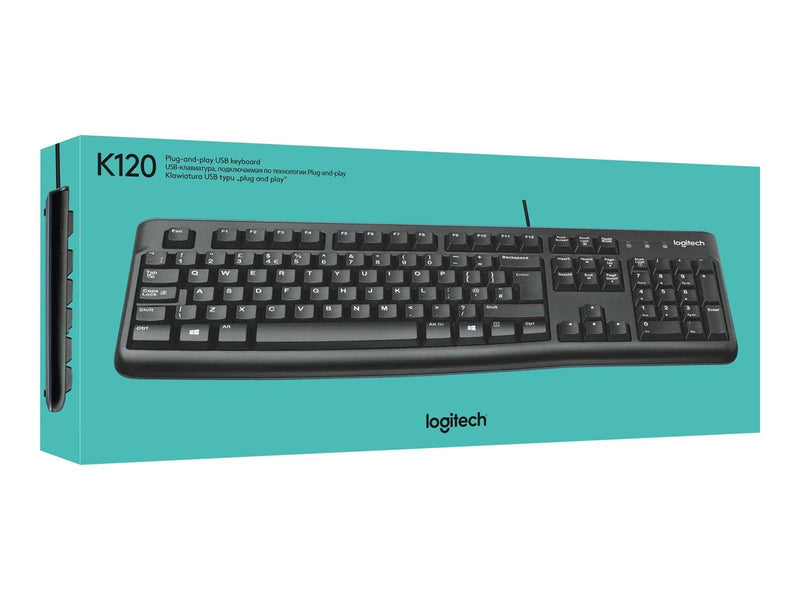 Logitech K120 Corded Keyboard - FR - Tastaturen - Französisch - Schwarz