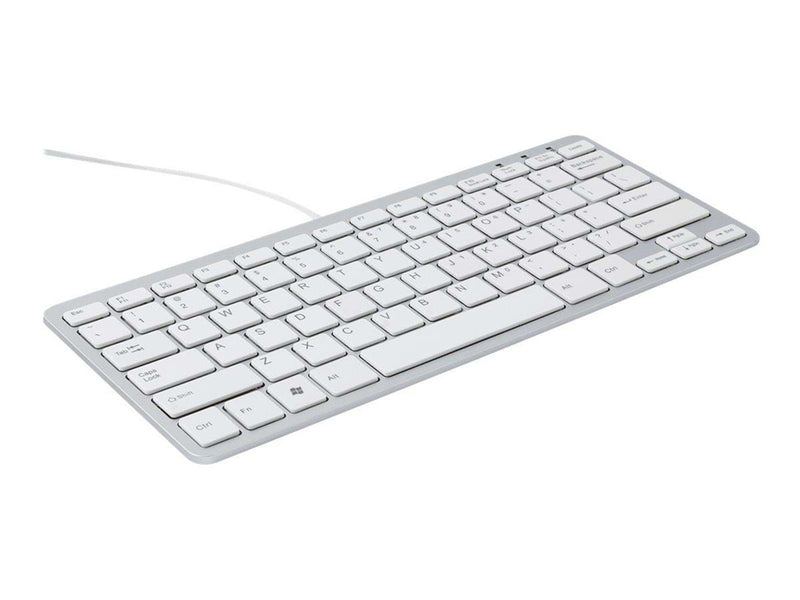 R-Go Tools R-Go Compact Tastatur AZERTY (BE) hvid kablet - Tastaturen - Weiss