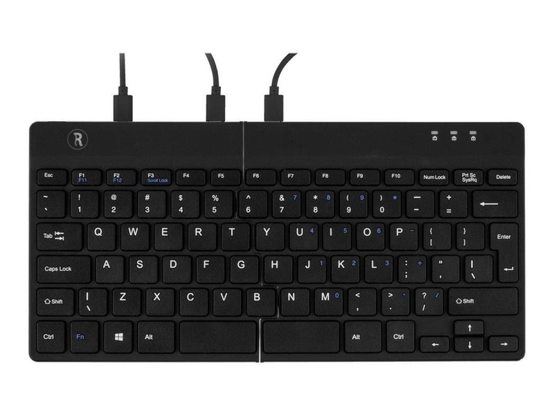 R-Go Tools R-Go Split Ergonomiske tastatur QWERTY (UK) sort kablet - Tastaturen - Schwarz