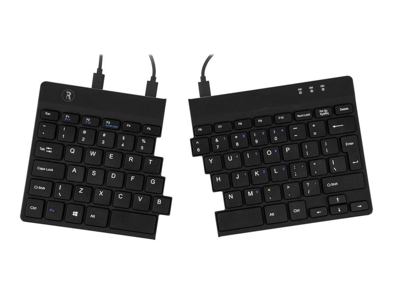 R-Go Tools R-Go Split Ergonomiske tastatur QWERTY (UK) sort kablet - Tastaturen - Schwarz