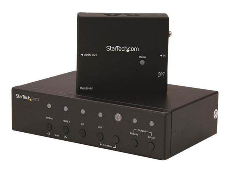 StarTech.com VGA DisplayPort and HDMI Over CAT5 HDBaseT Extender Switch - video/audio extender - HDMI