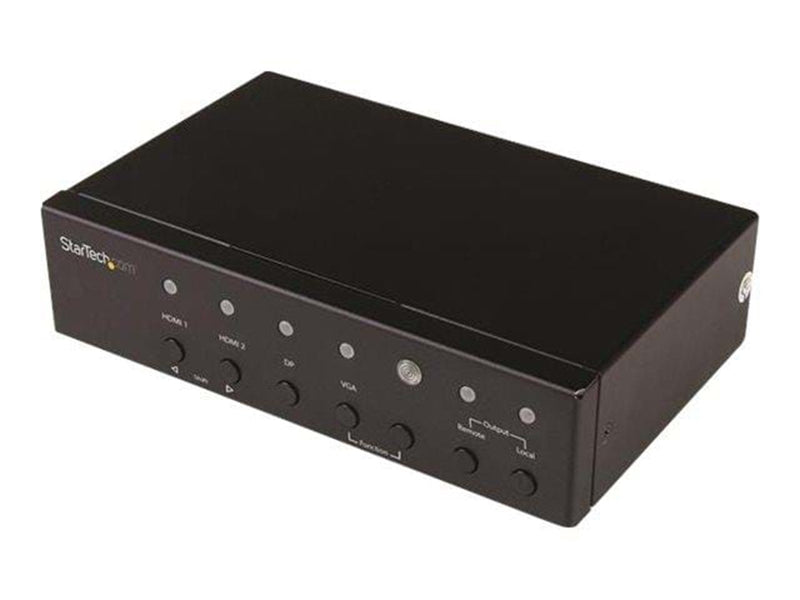 StarTech.com VGA DisplayPort and HDMI Over CAT5 HDBaseT Extender Switch - video/audio extender - HDMI