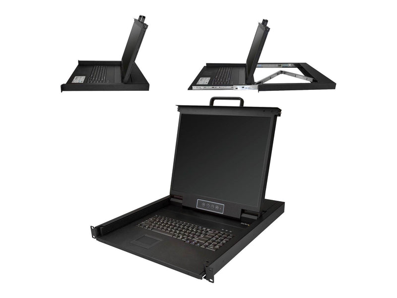 StarTech.com 1U 19" Rackmount LCD Console - USB + PS/2 - KVM console - 19"