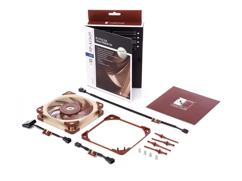 Noctua NF-A12x25 ULN - Gehäuselüfter - 120mm - Braun - 12 dBA