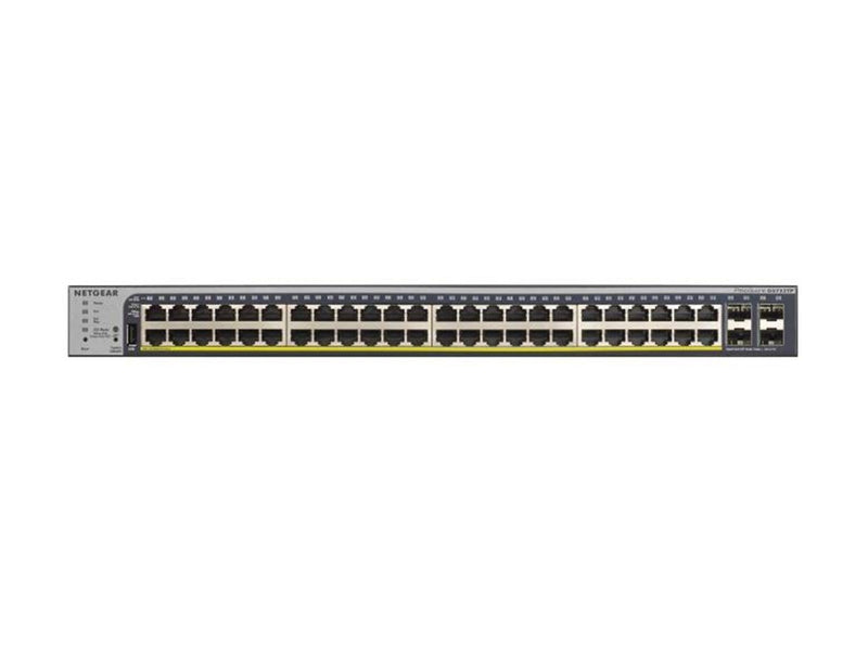 Netgear GS752TPv2 48-Port Gigabit Ethernet PoE+ Smart Switch with 4 SFP Ports and Cloud Management