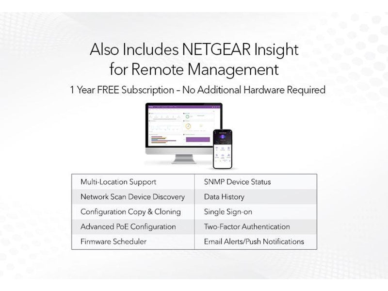 Netgear GS752TPv2 48-Port Gigabit Ethernet PoE+ Smart Switch with 4 SFP Ports and Cloud Management
