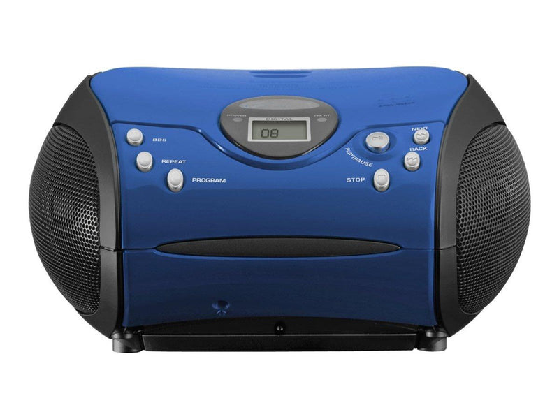 Lenco SCD-24 portable FM radio/CD player - Blue/Black - FM - Stereo - Blau