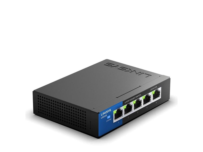 Linksys LGS105 5-Port Business Desktop Gigabit Switch