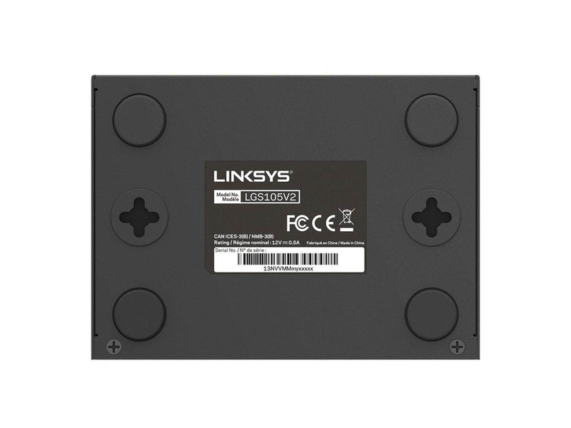 Linksys LGS105 5-Port Business Desktop Gigabit Switch