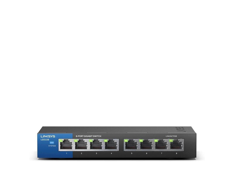 Linksys LGS108 8-Port Business Desktop Gigabit Switch