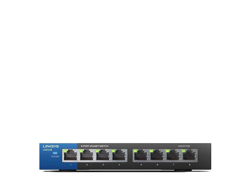 Linksys LGS108 8-Port Business Desktop Gigabit Switch