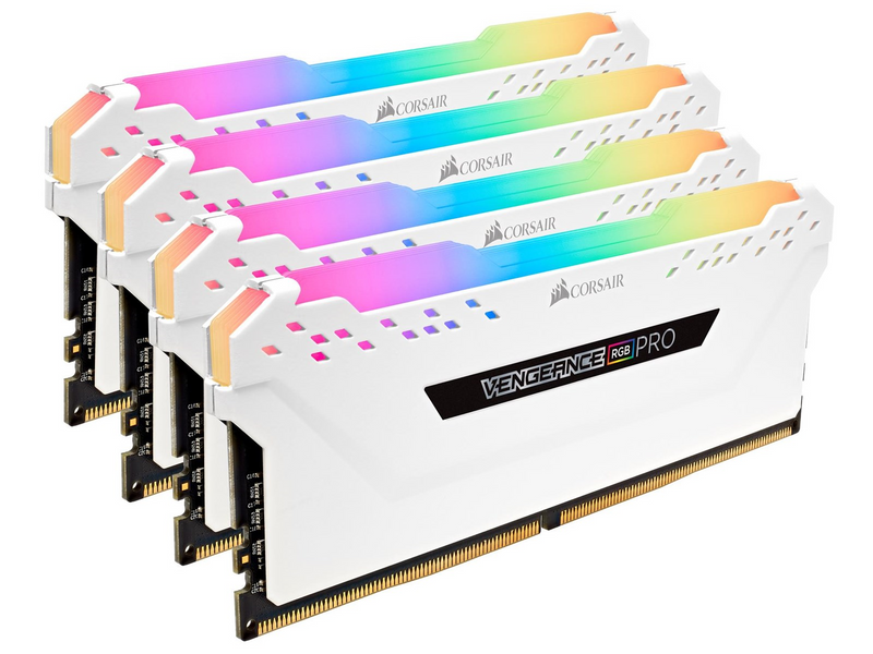 Corsair Vengeance RGB PRO DDR4-3200 - 32GB - CL16 - Quad Channel (4 pcs) - Intel XMP - Weiß mit RGB