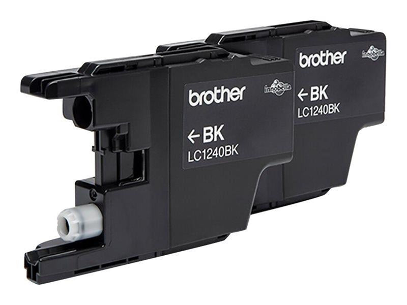 Brother LC1240BKBP2 / LC1240BKBP2 2-Pack Black Ink - Tintenpatrone Schwarz