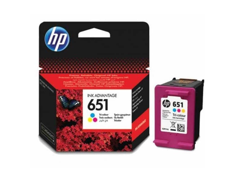 HP 651 / C2P11AE (Cyan Magenta Yellow) Ink - Tintenpatrone Dye-based tricolour