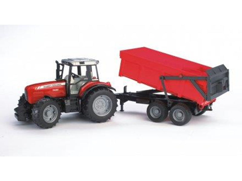 Bruder  Massey Ferguson 7480 tractor with tipping trailer