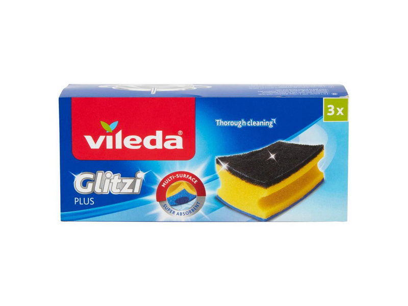 Vileda Glitzi Plus - Sponge - pack of 3