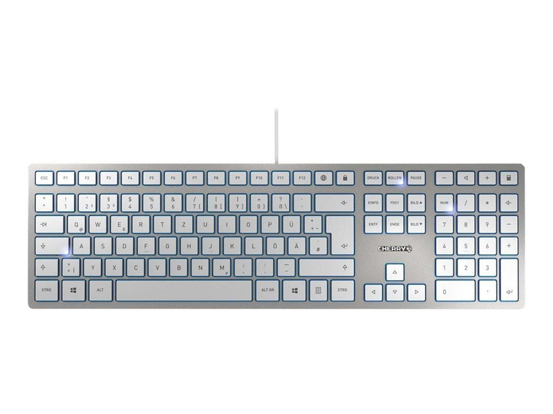 Cherry KC 6000 slim - Tastaturen - Silber