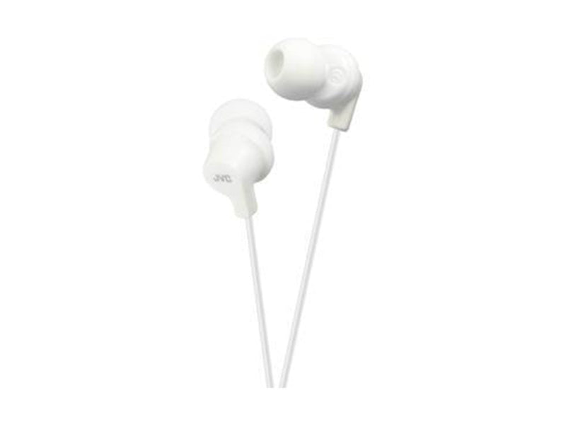JVC  Gumy in-ear headphones. White