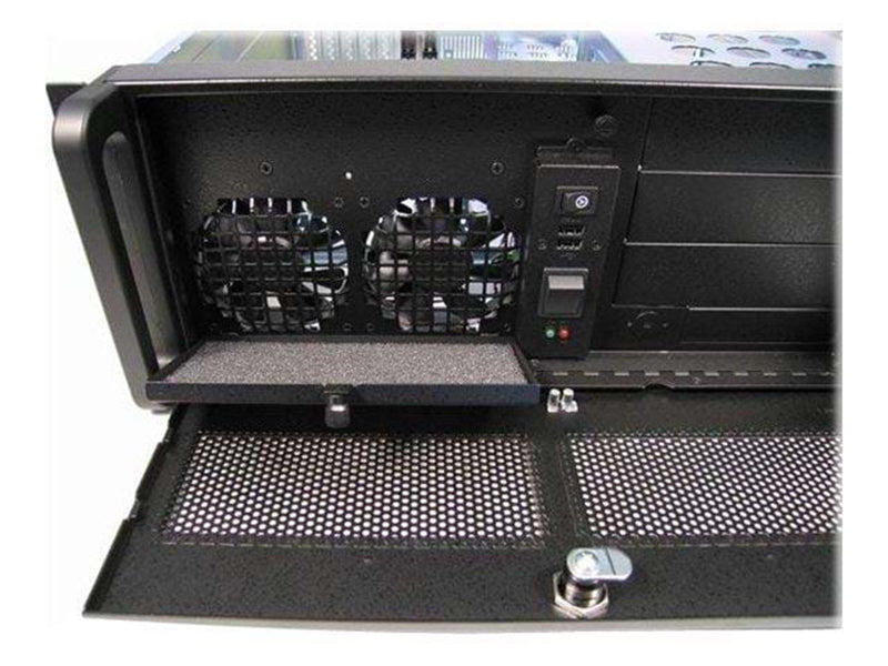 Chieftec UNC-410S-B-U3-OP 19" 4U chassi No PSU B - Gehäuse - Server (Rack) - Schwarz