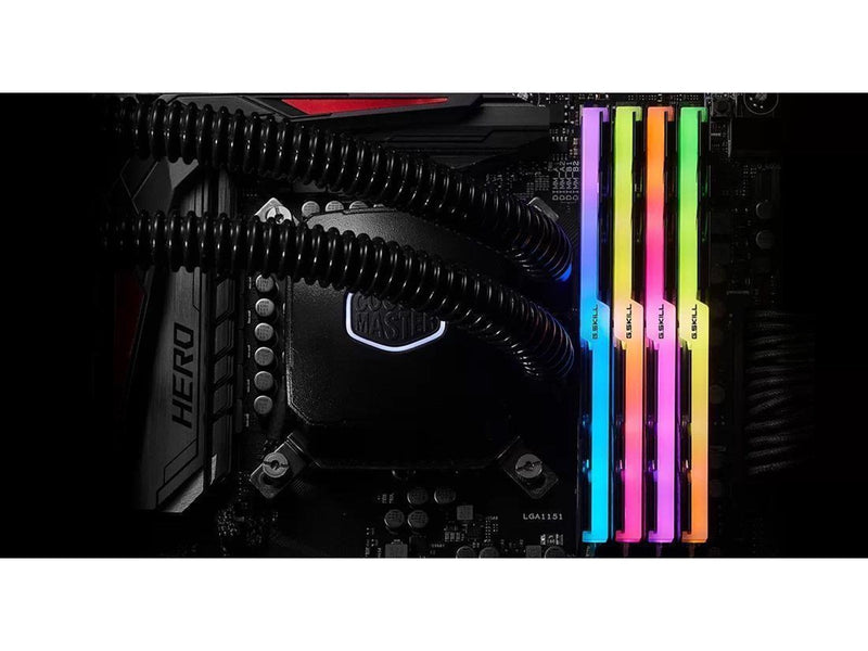G.Skill Trident Z RGB AMD Series DDR4-3200 - 32GB - CL16 - Quad Channel (4 pcs) - AMD Optimized - Schwarz mit RGB