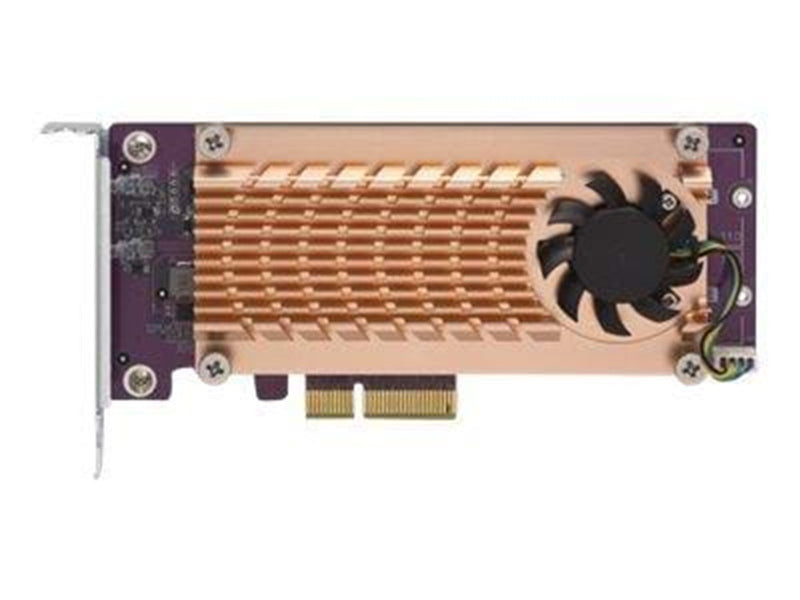 QNAP Dual M.2 22110/2280 PCIe SSD expansion card f