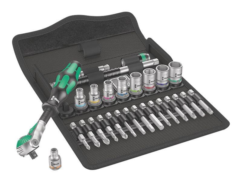 Wera 8100 SA 9 Zyklop Speed-Knarrensatz, 1/4"-Antrieb, zöllig, 28-teilig