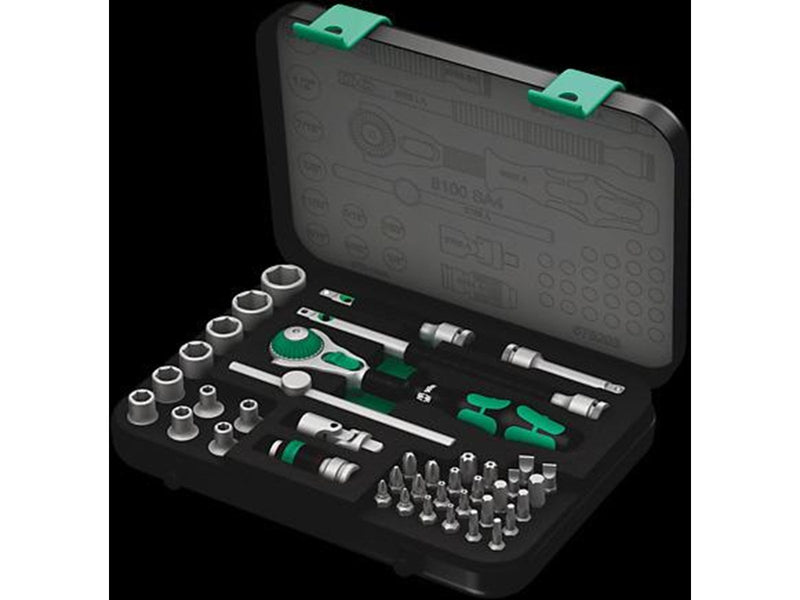Wera 8100 SA 4 Zyklop Speed-Knarrensatz, 1/4"-Antrieb, zöllig, 41-teilig