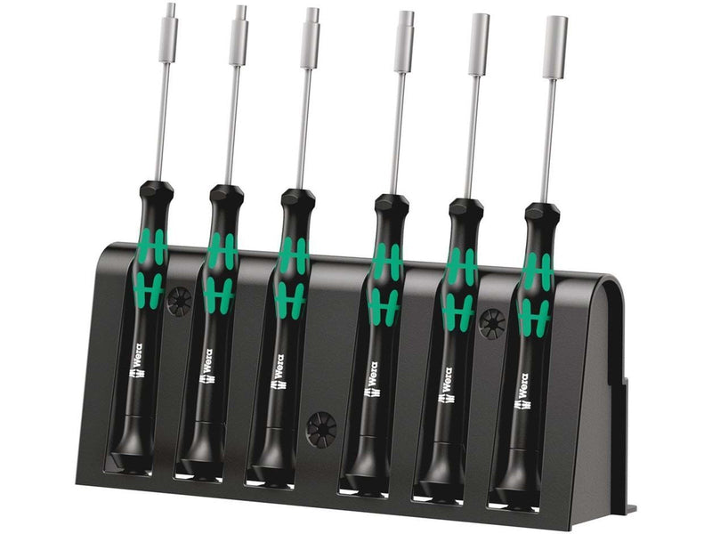 Wera 2069/6 Elektroniker-Schraubendrehersatz + Rack, 6-teilig