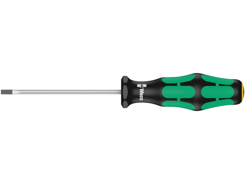 Wera 335 Schlitz-Schraubendreher - Elektrikerklinge, 0.5 x 3.0 x 80 mm