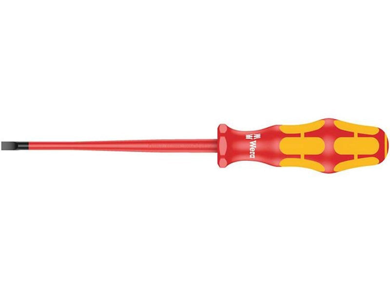Wera 160 iS VDE-isolierter Schlitz-Schraubendreher mit reduziertem Klingendurchmesser, 0.6 x 3.5 x 100 mm