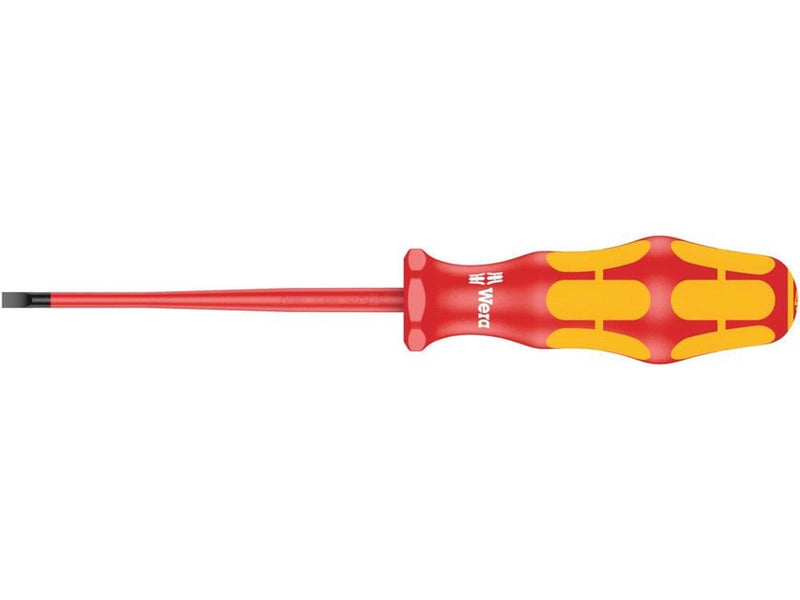 Wera 160 iS VDE-isolierter Schlitz-Schraubendreher mit reduziertem Klingendurchmesser, 0.8 x 4.0 x 100 mm