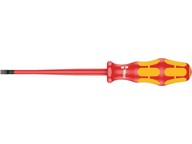Wera 160 iS VDE-isolierter Schlitz-Schraubendreher mit reduziertem Klingendurchmesser, 1.0 x 5.5 x 125 mm