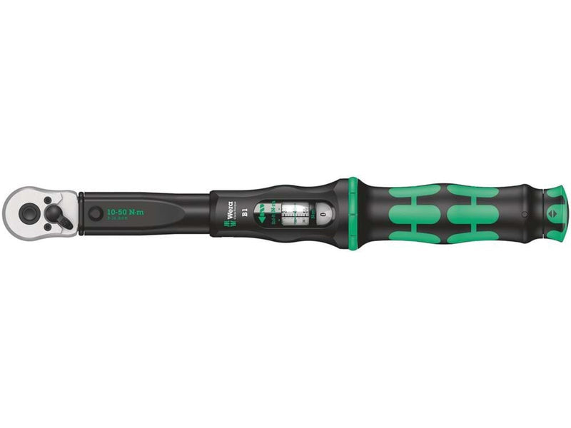 Wera Click-Torque B 1 Drehmomentschlüssel mit Umschaltknarre, 3/8 Zoll, 10 - 50 Nm