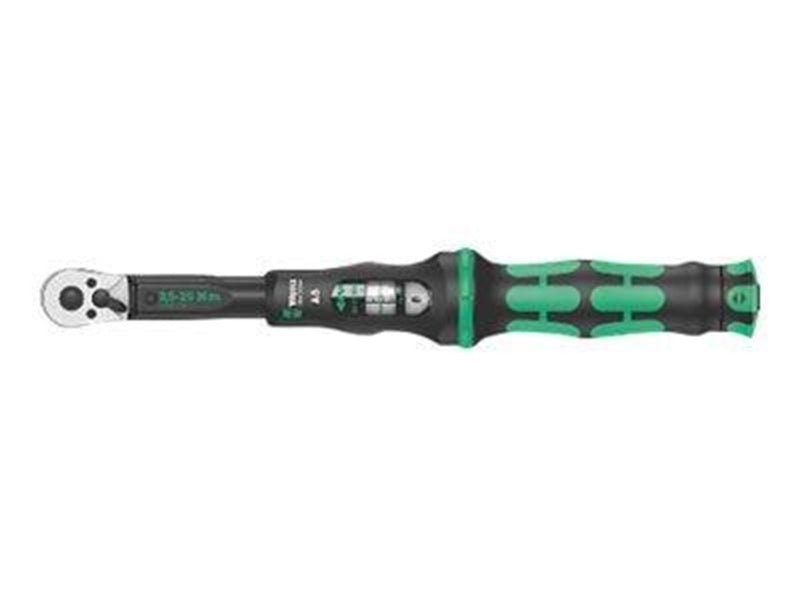 Wera Click-Torque A 5 Drehmomentschlüssel mit Umschaltknarre, 1/4 Zoll Vierkant, 2.5 - 25 Nm
