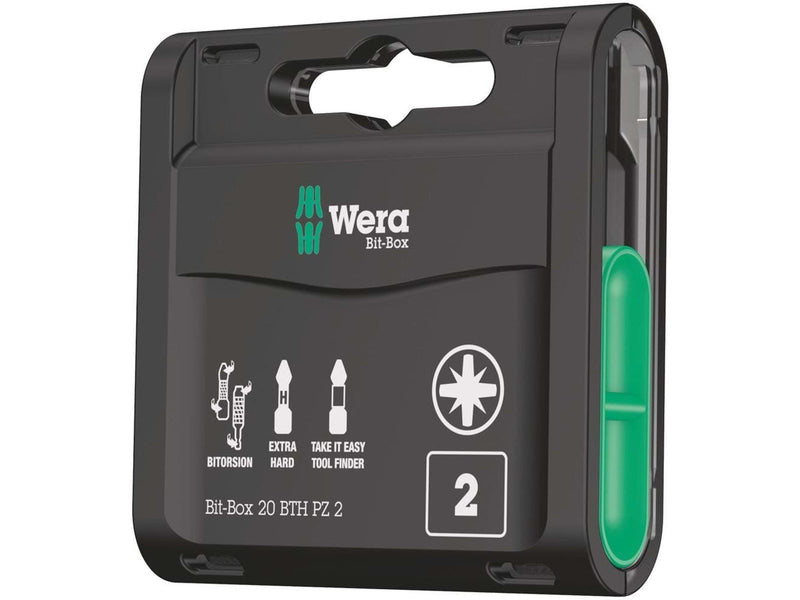 Wera Bit-Sortiment, Bit-Box 20 BTH PZ 2, 20-teilig