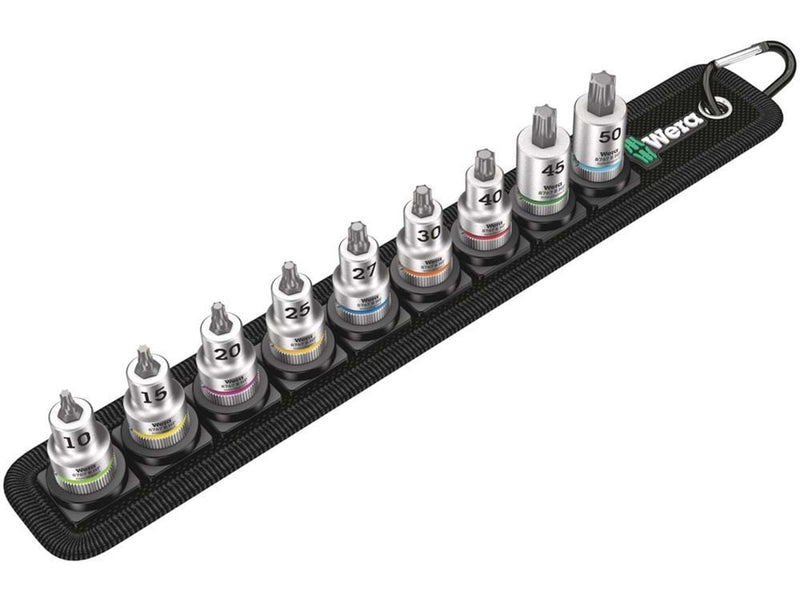 Wera Belt 3 TORX® HF Zyklop Bitnuss-Satz TORX®, mit Haltefunktion, 1/4"-Antrieb, 9-teilig