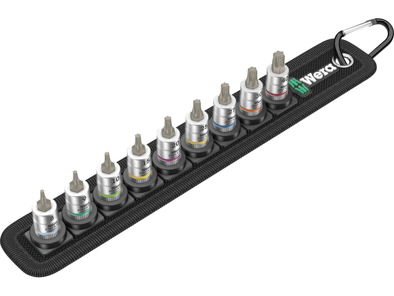 Wera Belt 3 TORX® HF Zyklop Bitnuss-Satz TORX®, mit Haltefunktion, 1/4"-Antrieb, 9-teilig