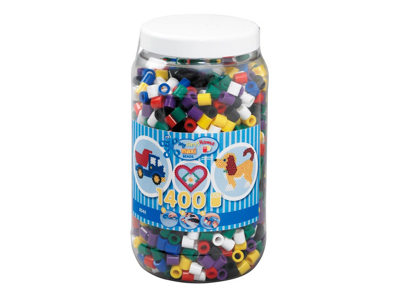 Hama Beads - Maxi - Beads in bucket - 1400 pcs